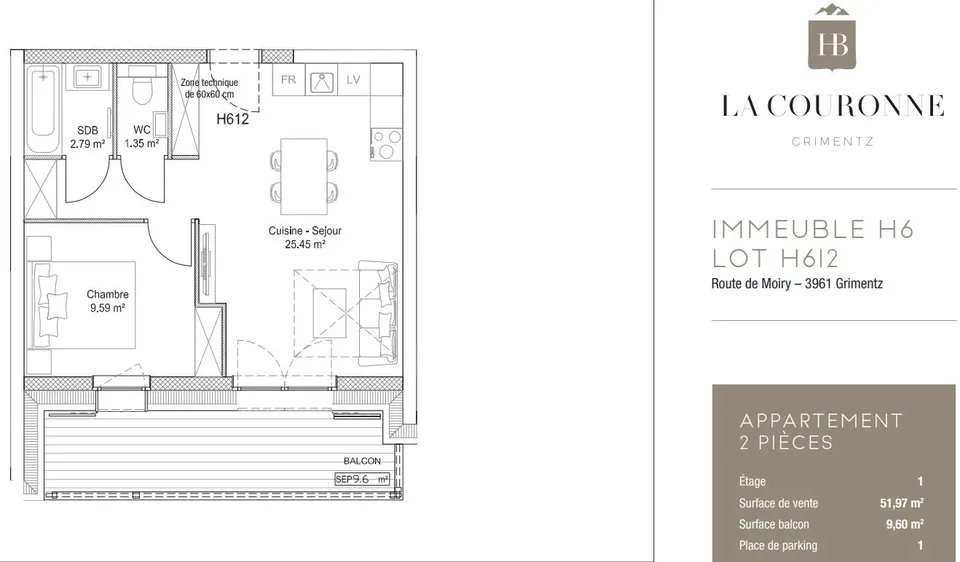 Appartement H612 - Die Krone – Foto 7 von 8
