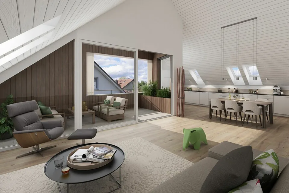 Pronto per l'occupazione da gennaio 2027! Vita in campagna vicino alla città: Appartamenti nuovi nel cuore del villaggio di Wermatswil – foto 12 di 13