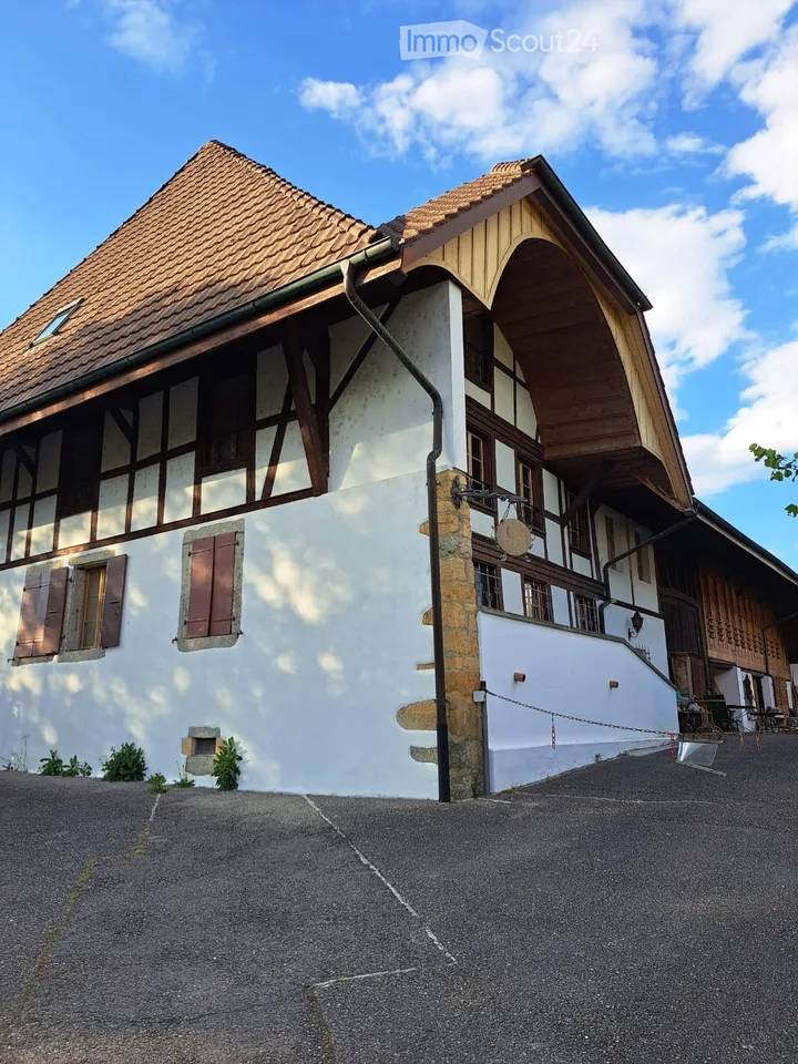 Loft-Dachgeschoss mit sichtbaren Dachbalken