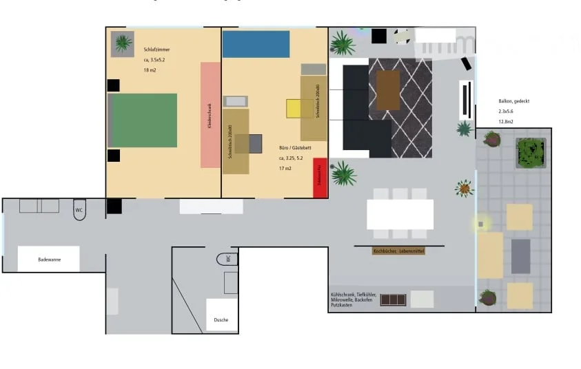 Helle 3.5-Zi-Wohnung in 8125 Zollikerberg ab 1.11.2026