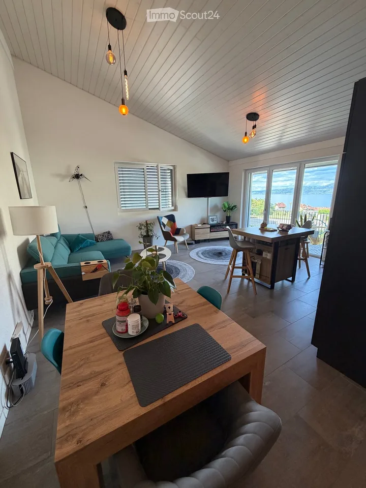Bella appartamento di 2,5 locali con vista sul Lago di Ginevra St-Gingolph Balcone