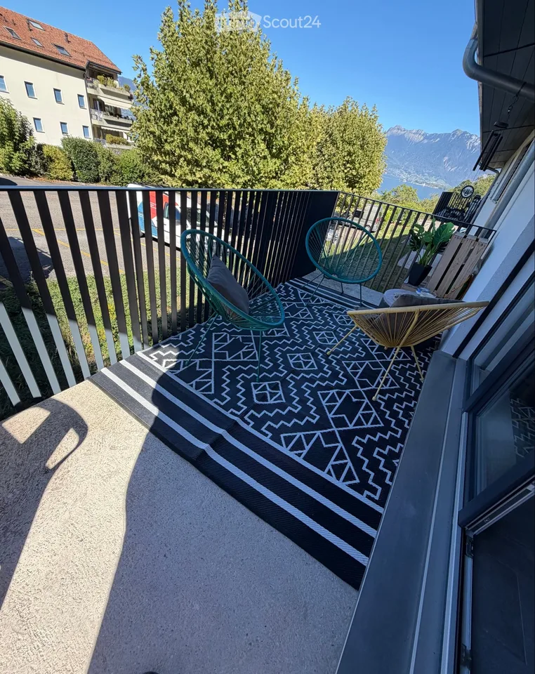 Bella appartamento di 2,5 locali con vista sul Lago di Ginevra St-Gingolph Balcone