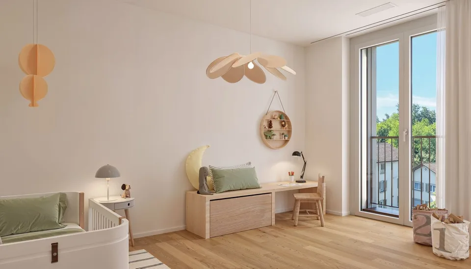 4.5-Zimmer-Wohnung mit flexiblem Eingangsbereich – Erdgeschoss – Foto 12 von 13