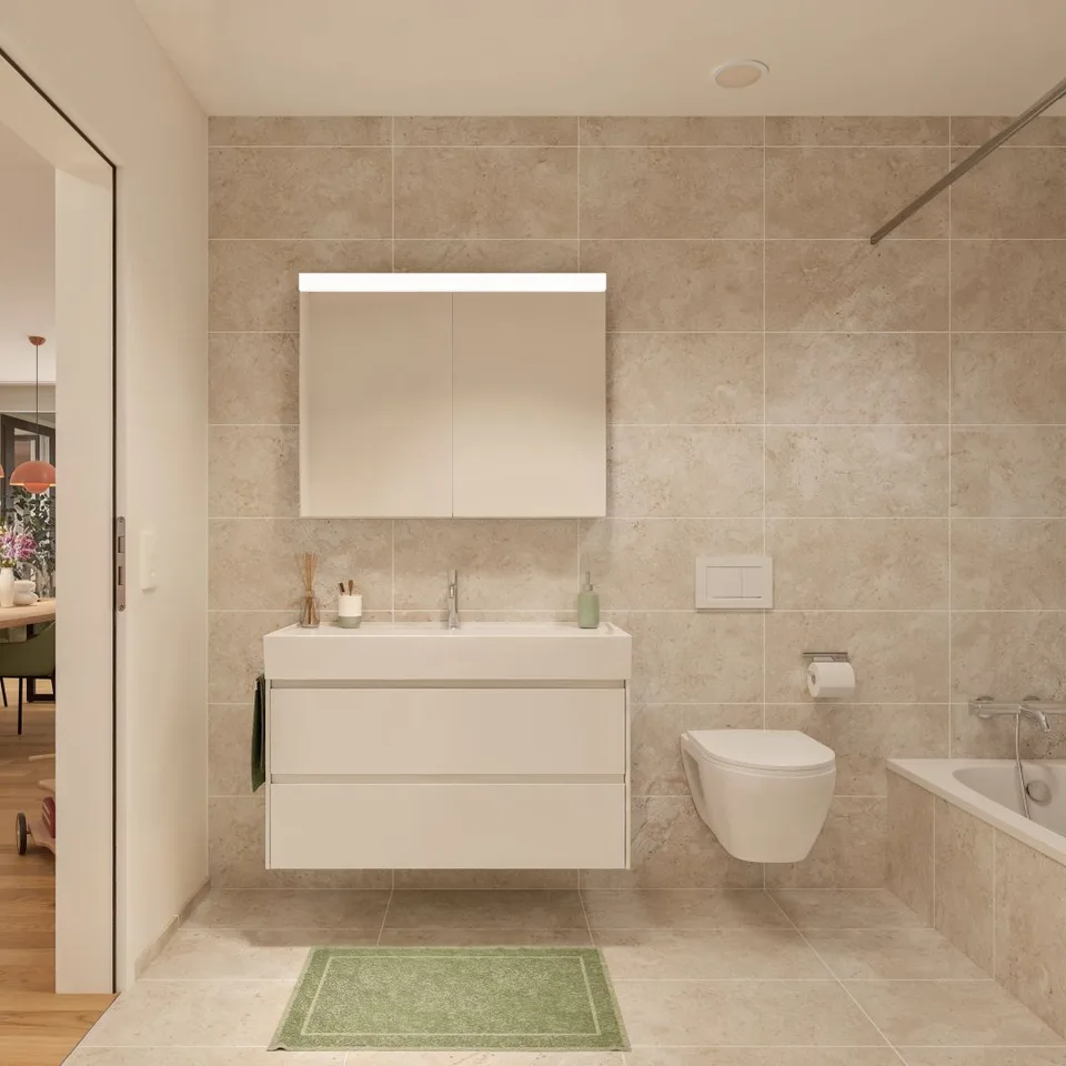 3.5-Zimmer-Gartenwohnung mit flexiblem Eingangsbereich und 41m² Aussenfläche – Foto 8 von 13