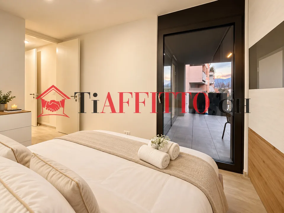 NOUVEAU 2,5 PIÈCES AVEC GRANDE TERRASSE À LUGANO SORENGO