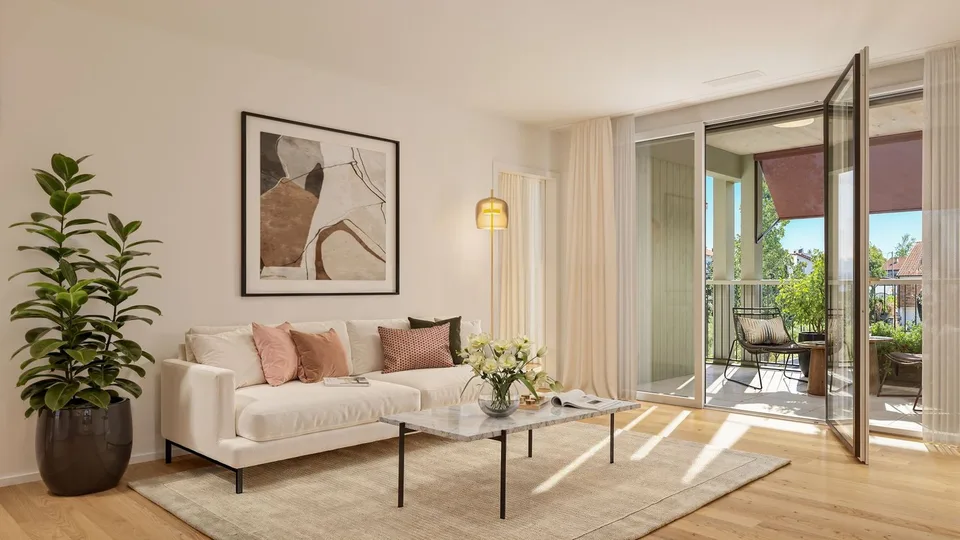 4.5-Zimmer-Eigentumswohnung mit 20m² Terrasse und Weitblick – Foto 5 von 11