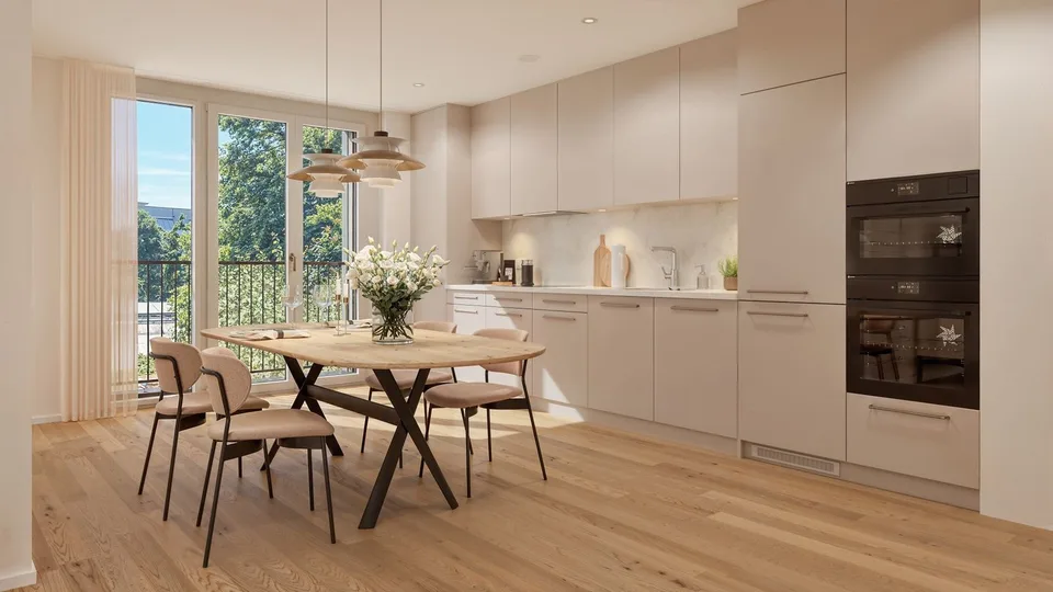 4.5-Zimmer-Eigentumswohnung mit 20m² Terrasse und Weitblick – Foto 6 von 11