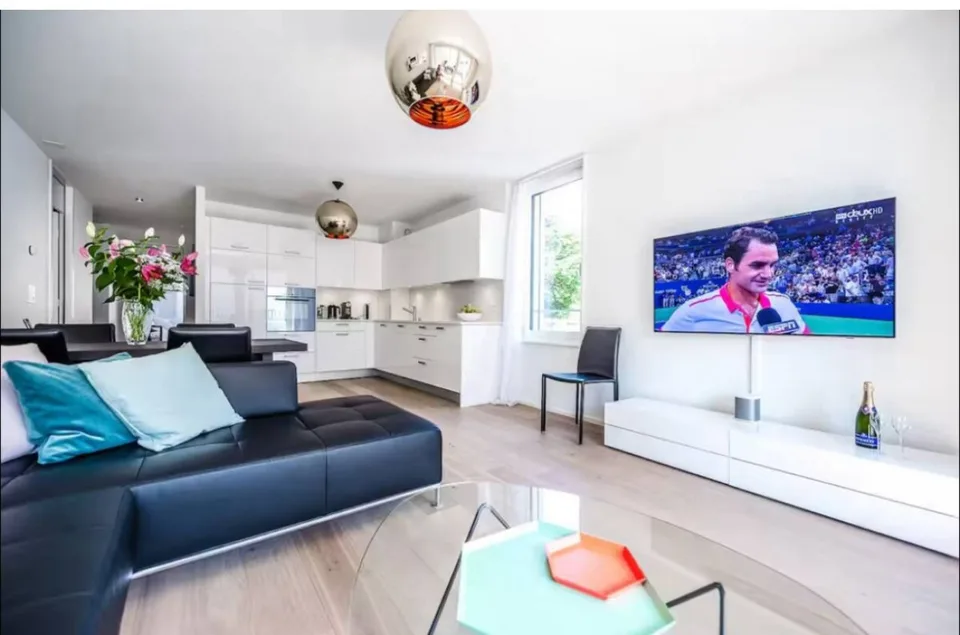 Beautiful 3.5-room apartment furnished in Montreux with lake view