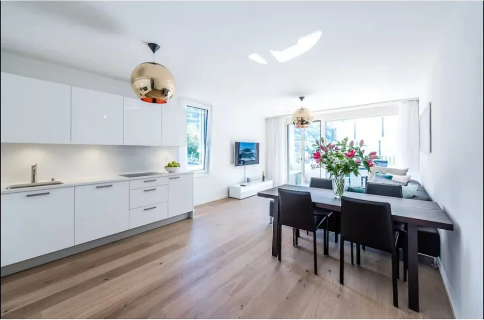 Beautiful 3.5-room apartment furnished in Montreux with lake view