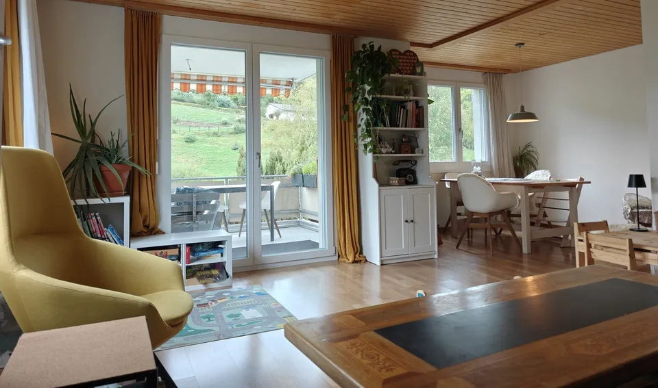 Appartamento luminoso 4.5 locali con balcone e bella vista a Wald ZH