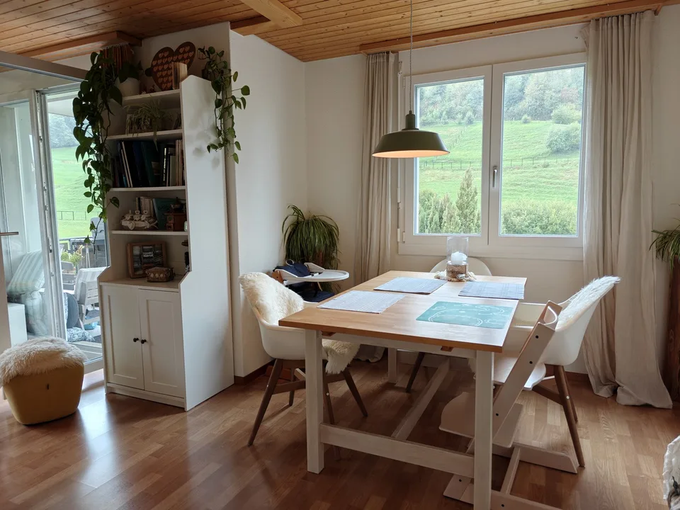 Appartamento luminoso 4.5 locali con balcone e bella vista a Wald ZH