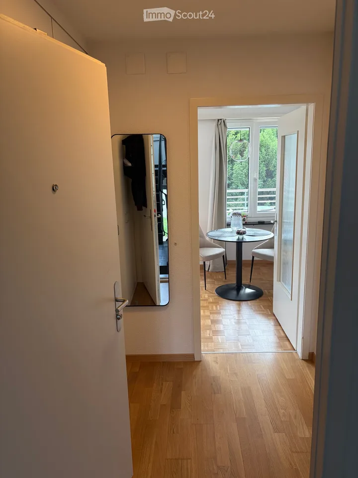 Wunderschöne 1.5-Zimmer-Wohnung mit Balkon und Seesicht zur Untermiete in Meilen – unbefristet