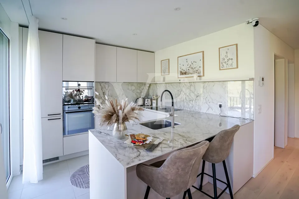 RÉSERVÉ - Appartement de 3,5 pièces lumineux - un rêve en blanc et crème – photo 9 sur 13