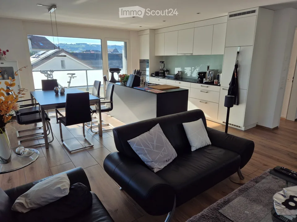 Modern 4.5-room attic apartment in Hochdorf – First-class living with a far-reaching view