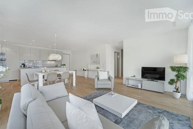 Appartement au bord du ruisseau du village avec beaucoup de lumière