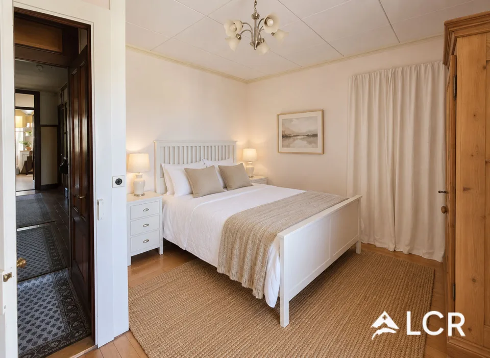 Schöne 5,5-Zimmer-Wohnung / 4 Schlafzimmer / 1 Badezimmer / 1 Terrasse / 1 Kamin / 1 Veranda
