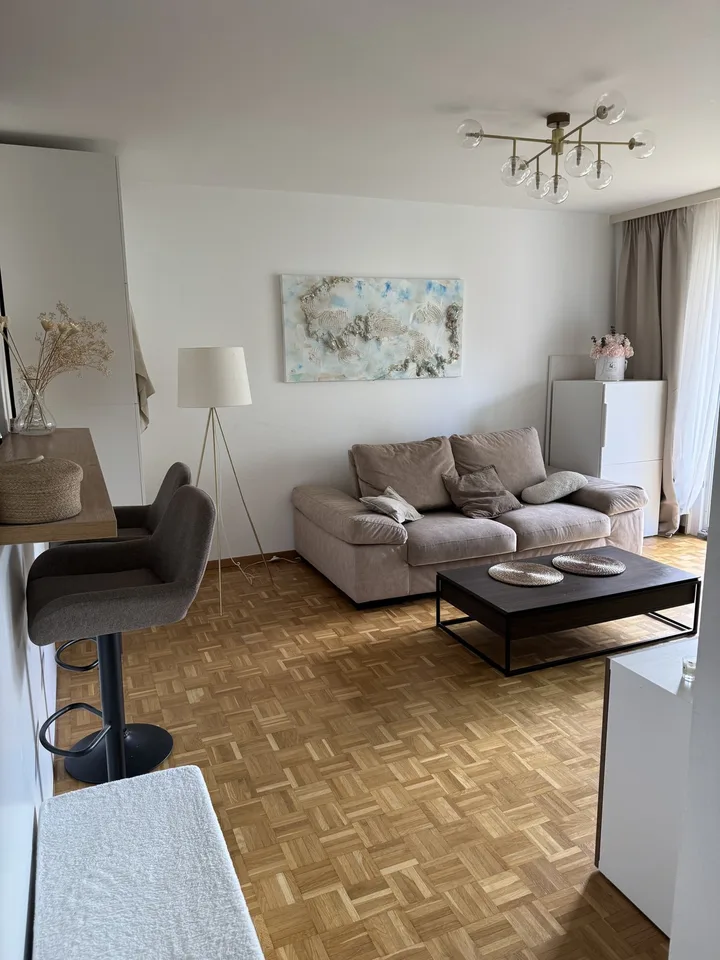 Bel appartement meublé de 2.5 pièces à 30 secondes du lac