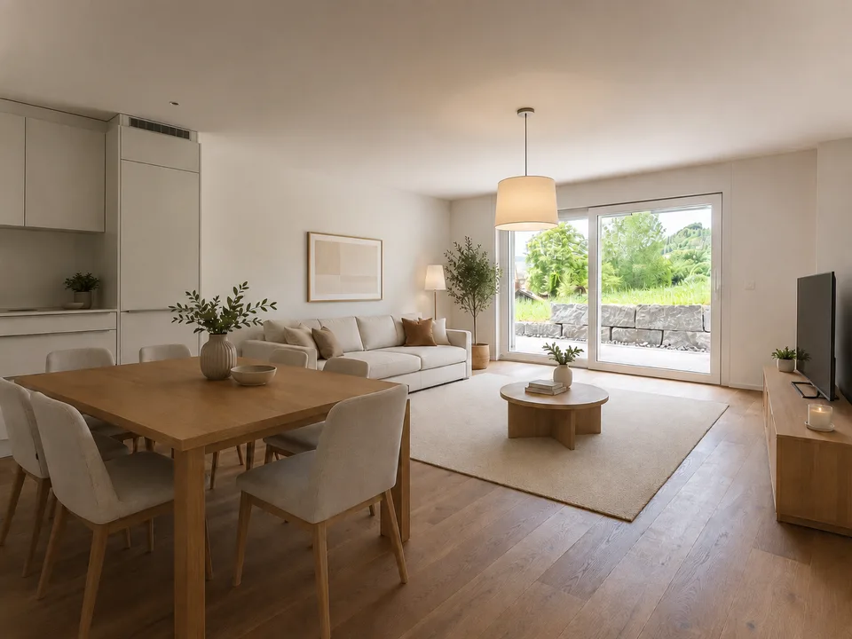 Living where others seek relaxation – spacious apartment with large terrace seeks tenant