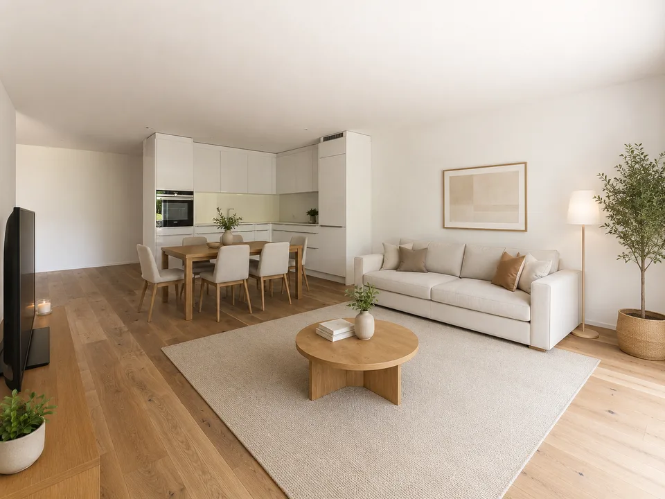 Living where others seek relaxation – spacious apartment with large terrace seeks tenant