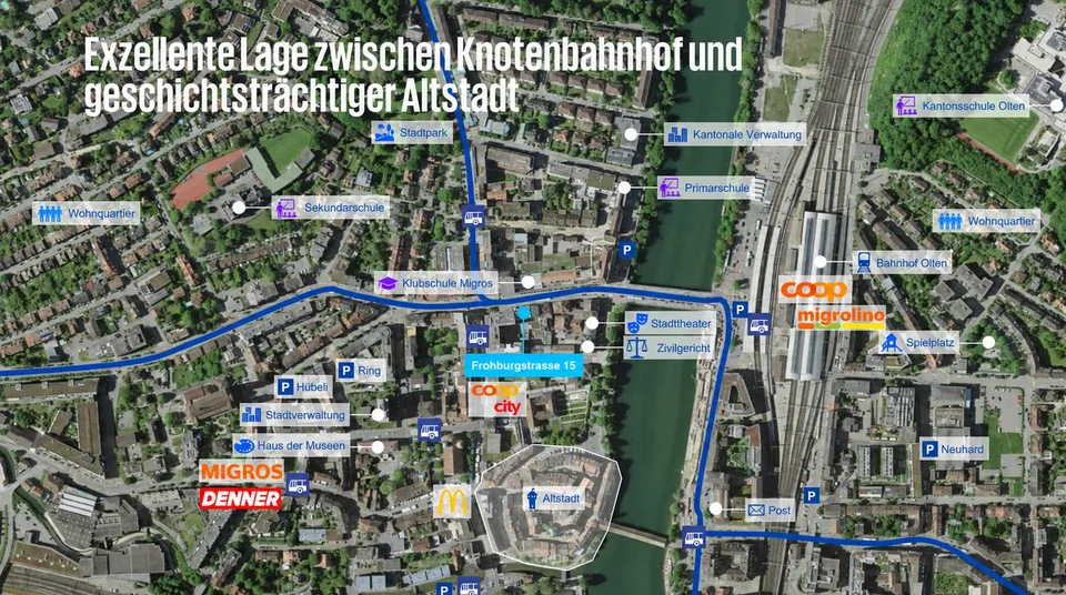 Ausgebaute Bürofläche am Knotenbahnhof Olten – Foto 4 von 13