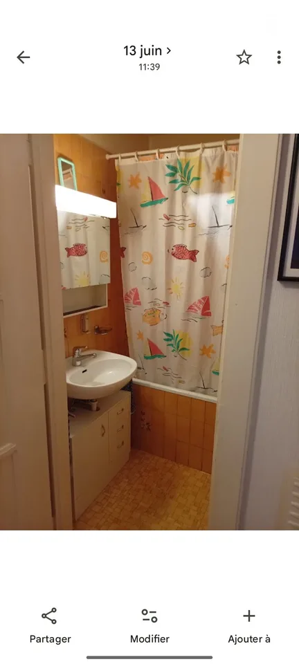 Chambre à louer 20m²meublée
