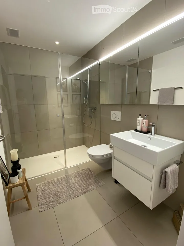 Furnished 2.5-room attic apartment with cooling – 5 minutes to The Valley