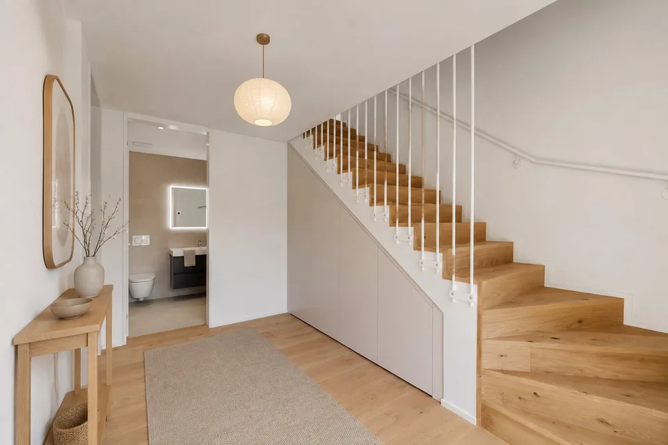 Maisonette en attique inondée de lumière avec vue loin et jardin privé