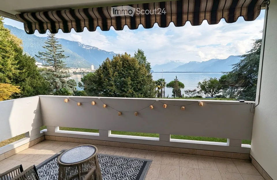 Premium furnished studio apartment by the lake in Montreux