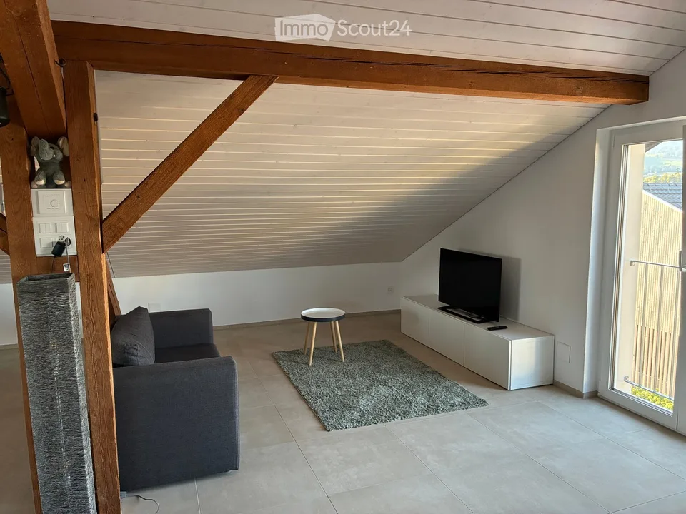 1.5-room attic loft with character and a great view in Horn