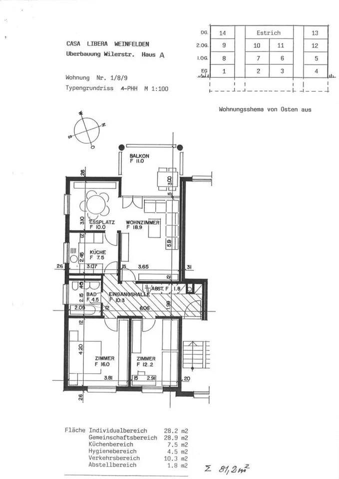 3.5 Zimmer-Wohnung in Weinfelden nahe Thur