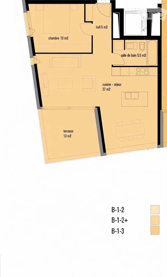 Appartamento di 2,5 locali con balcone a Martigny