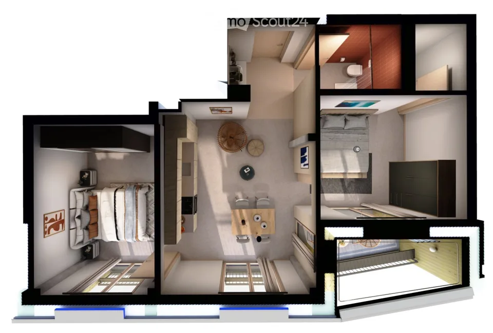 Appartamento nuovo di 3 locali in nuovo quartiere di Neuchâtel