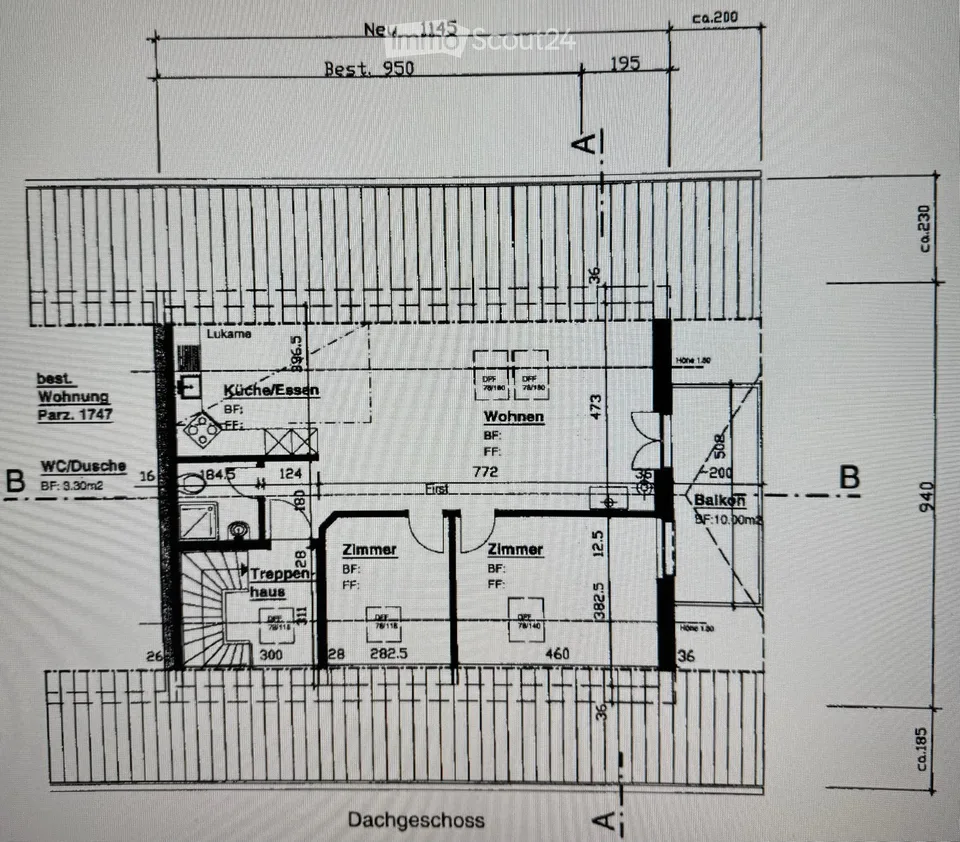 Wohnen mit Weitblick – helle 3½-Zimmer-Dachwohnung in Detligen