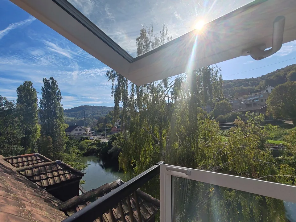 4-Zimmer-Maisonette-Wohnung mit Blick auf die Birs