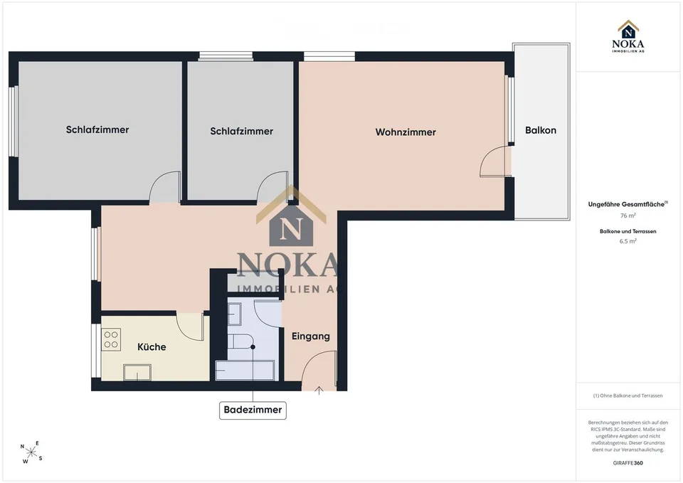 Appartement de 3,5 pièces rénové de haute qualité – actuellement en cours d'achèvement – photo 4 sur 4