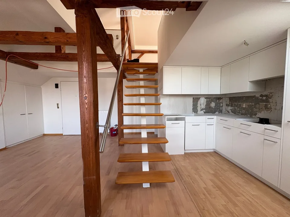 Charming 2-room maisonette apartment with roof terrace and Lake Constance view