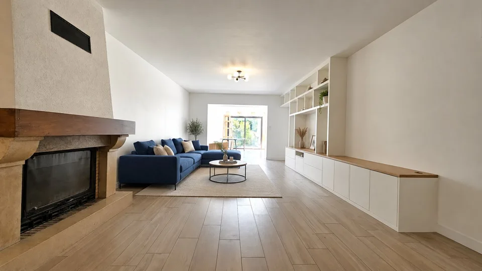 Divonne, Doppelhaushälfte im EG von 225m2, 6-Zimmer-Typ in einer renovierten Gessien-Ferme – Foto 6 von 13
