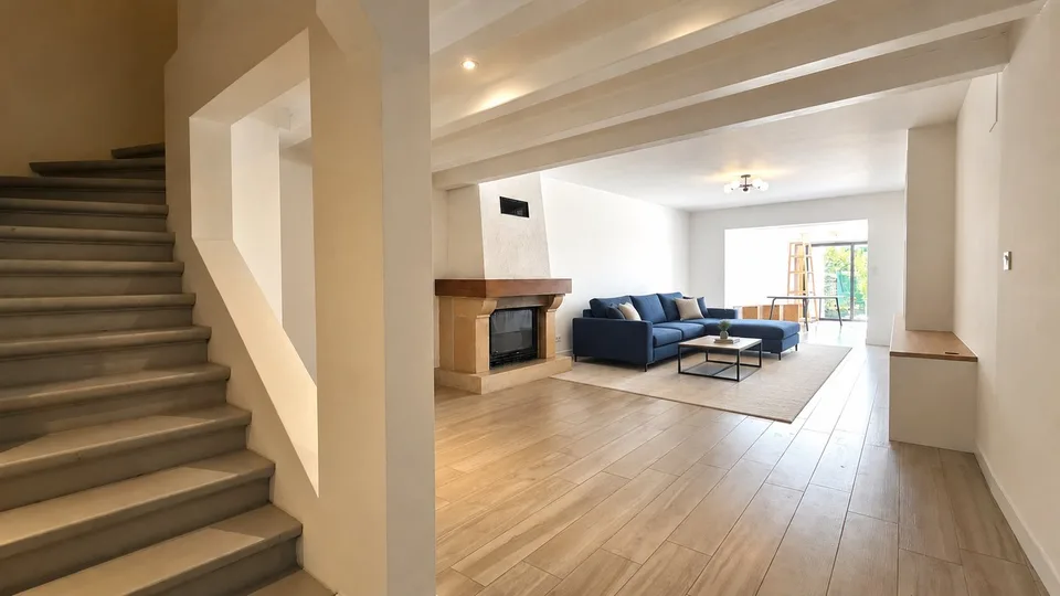 Divonne, Doppelhaushälfte im EG von 225m2, 6-Zimmer-Typ in einer renovierten Gessien-Ferme – Foto 7 von 13