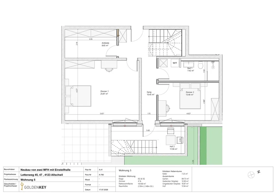 Schlüsselfertige 4.5-Zimmer-Gartenmaisonette mit 135 m² Wohnfläche – Foto 6 von 9