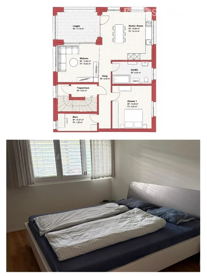 3.5-Zimmer-Neubauwohnung mit grosser Loggia in Wauwil