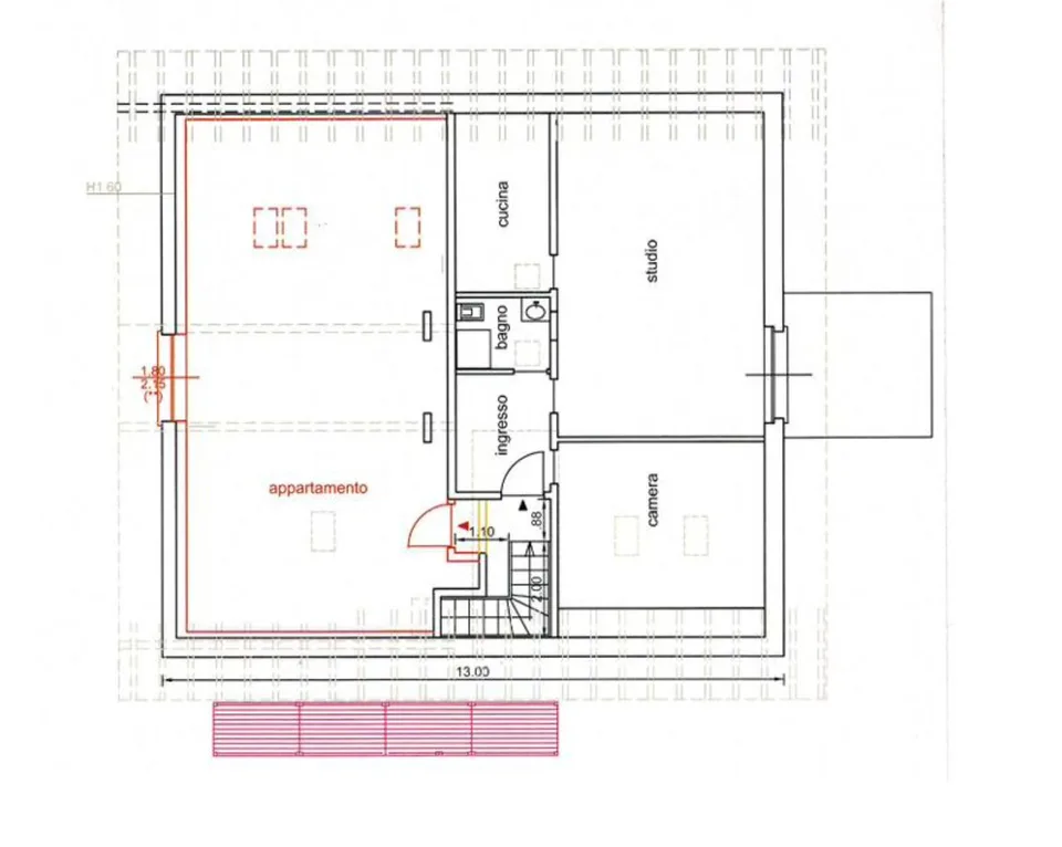 AFFITTASI ACCOGLIENTE 2.5 LOCALI ULTIMO PIANO A CANOBBIO