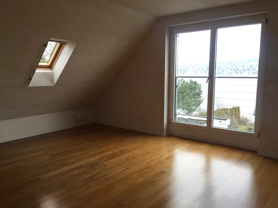 Beautiful 2.5-room attic apartment with lake view