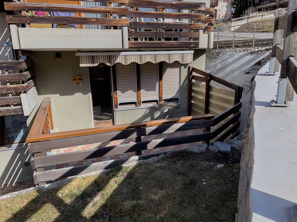 Appartamento accogliente di 1,5 locali con area esterna sopra Visp