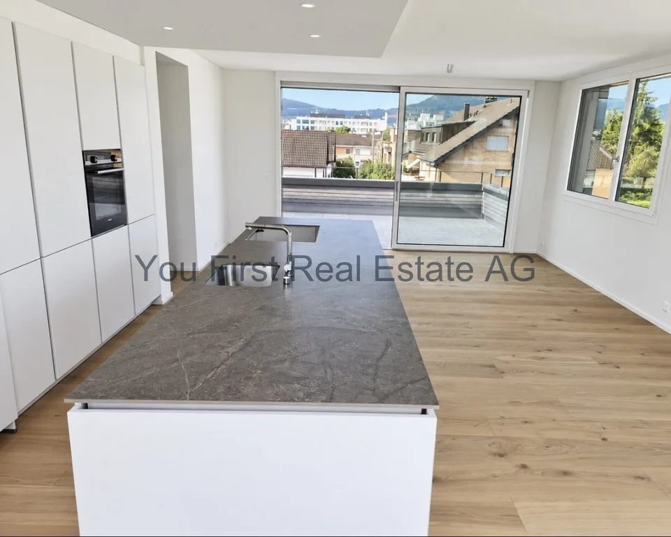 Appartement en attique de 3,5 pièces neuve avec terrasse spacieuse tout autour – photo 3 sur 11