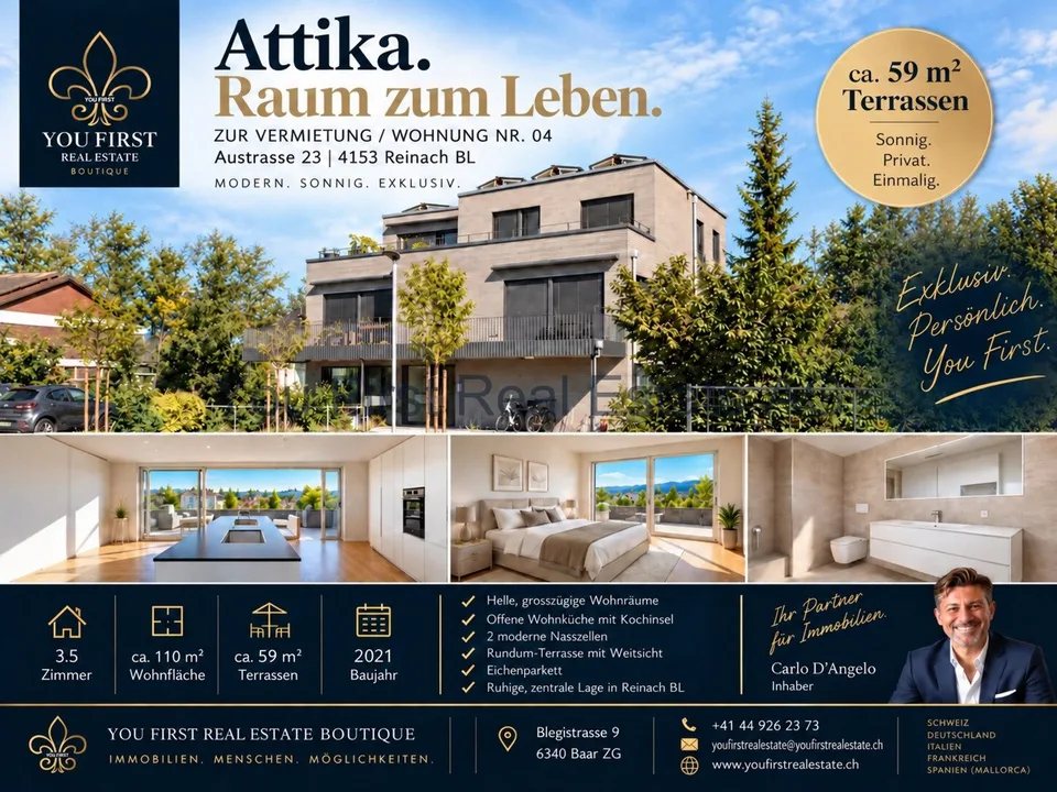 Appartement en attique de 3,5 pièces neuve avec terrasse spacieuse tout autour – photo 11 sur 11