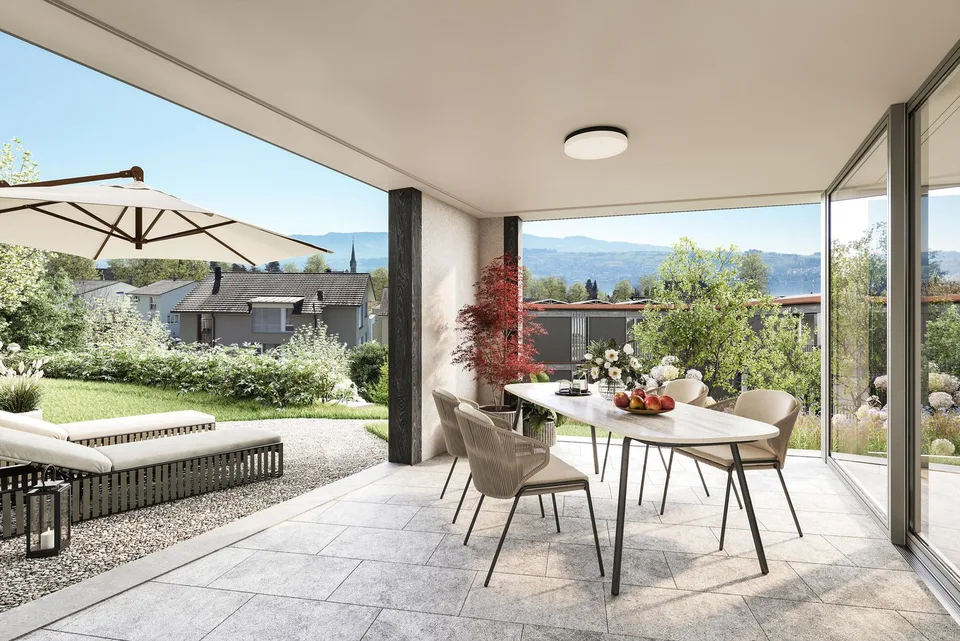High-quality 3.5-room garden apartment in the new In Vineis construction project – photo 3 of 5