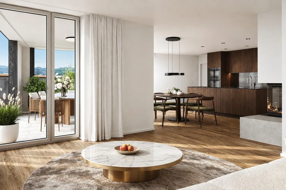 High-quality 3.5-room garden apartment in the new In Vineis construction project – photo 2 of 5