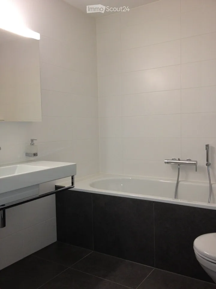 Bright newer 4.5-room apartment with seating area, lawn, cellar and HWR