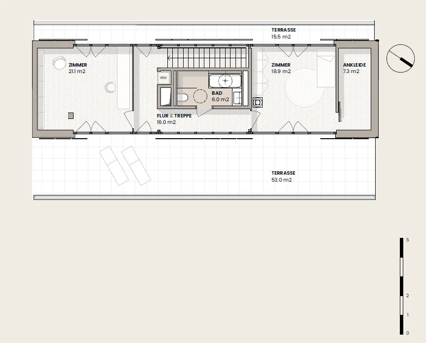 Vivere in alto, maisonnette attica eccezionale di 4,5 locali – foto 10 di 11