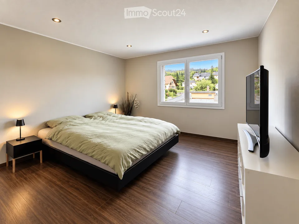 Schöne, grosse und moderne Wohnung an ruhiger Lage mit Weitblick